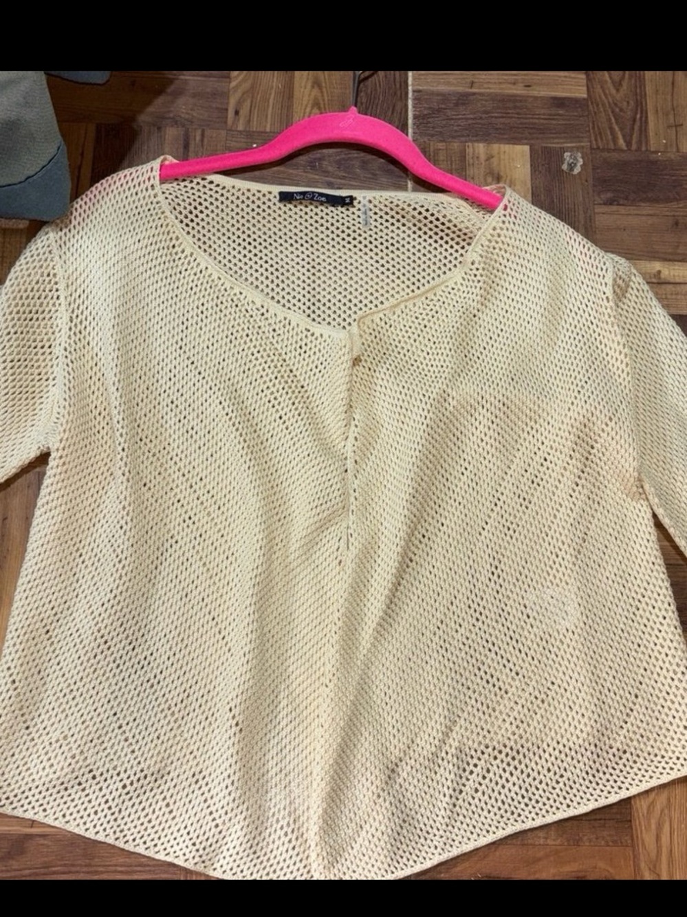 NIC+ZOE Mesh Cocoon Cardigan (Open-Front) Women’s size medium